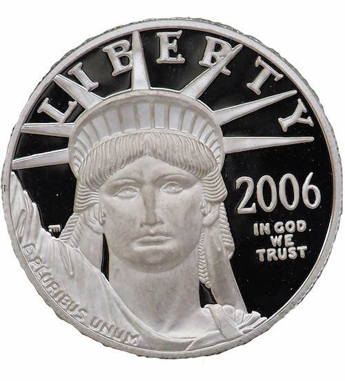 1/2 Oz Platinum Liberty Usa Coin - Platinum Bullion